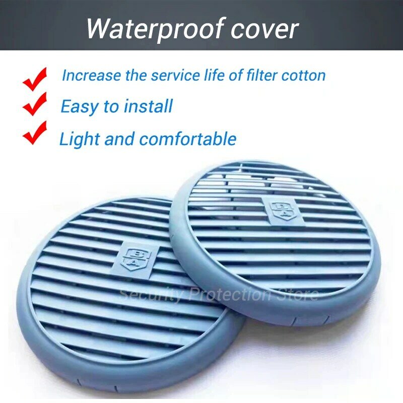 Waterproof Filter Cover For 2091 2097 2096 2297 2071 Particulate Filter Replacement For 6200/7502/6800 Gas Chemical Respirator