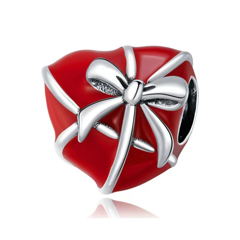 Perles rouges Harvey pour femme, frites, CÔTÉ cinelle, pomme, adaptées au bracelet Pandora original, cadeau exquis, luxe, mignon, nouveau