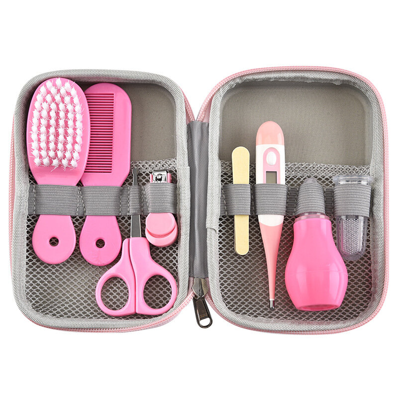 8 pcs Baby Care Set High Quality baby Grooming Kit Baby Daily Care Set