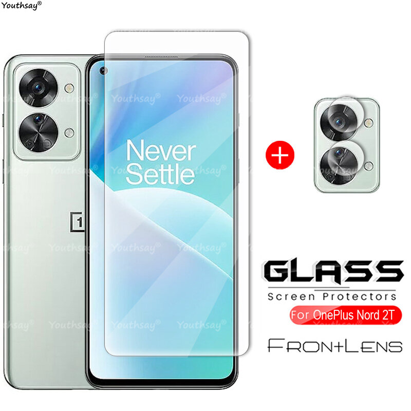 Para oneplus nord 2 t filme protetor de vidro para oneplus nord 2 t vidro temperado lente da tela da câmera filme para oneplus nord 2 t vidro
