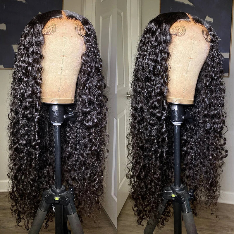 30 40 Inch Curly Lace Front Human Hair Wig Deep Wave Frontal Wig 13X6 Hd Lace Frontal Wig 13x4 Glueless 4X4 5X5 Lace Closure Wig