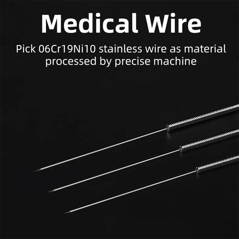 100PCS SHENLONG Acupuncture Needle Stainless Steel Disposable Sterile Sharp Dry Needling Each Needle with Indivual Guide Tube