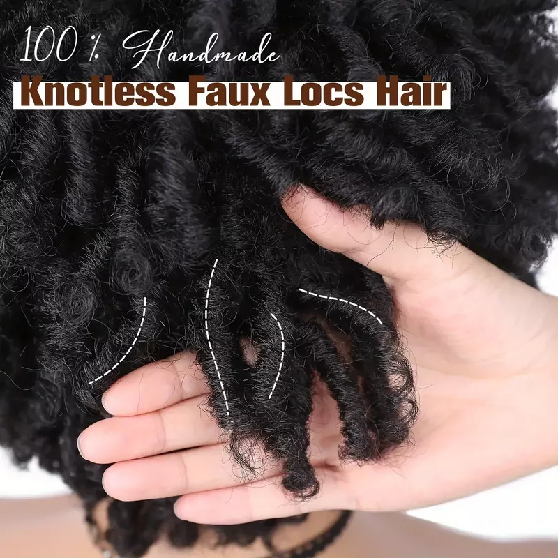 Perruques Afro Dreadlock Synthétiques Courtes pour Femmes, Perruque Afro Curly Twist, Perruques Kinky Curly, Perruques Faux Locks, Ombre Bourgogne