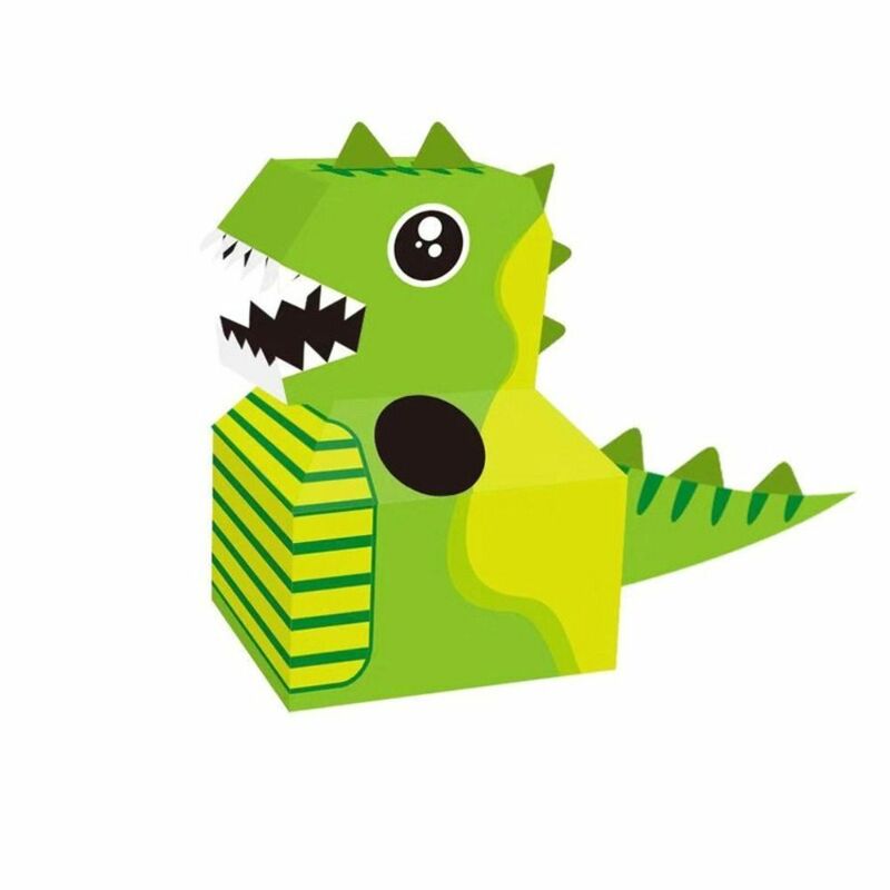 Dinosaurus dinosaurus kardus dapat dipakai harimau dinosaurus hiu kotak kardus mainan kreatif dinosaurus dapat dipakai kertas rumah hadiah anak-anak