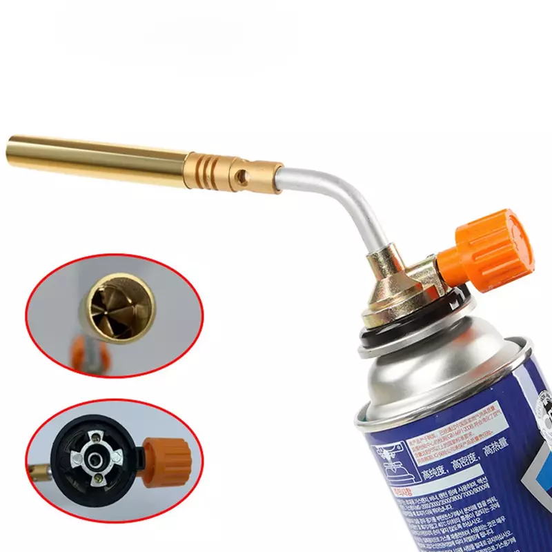 1Pcs High Temperature Carbutane Gas Welding Torch Portable Repair Air-conditioning Refrigerator Tool Oxygen-free Flamethrower