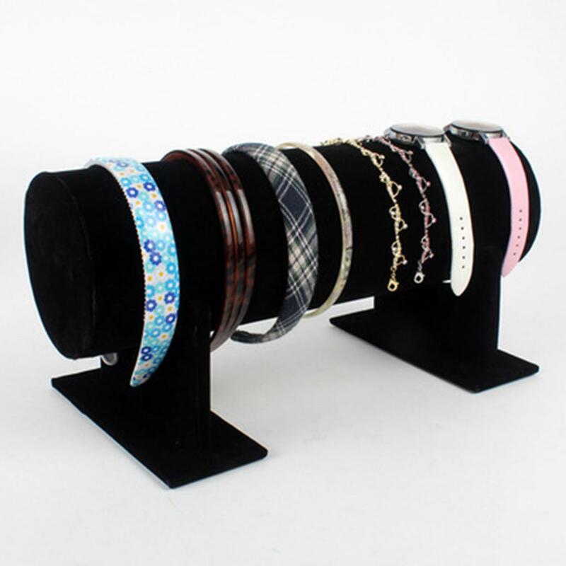 Headband Holder Store Counter perhiasan Display Stand -bar Velvet