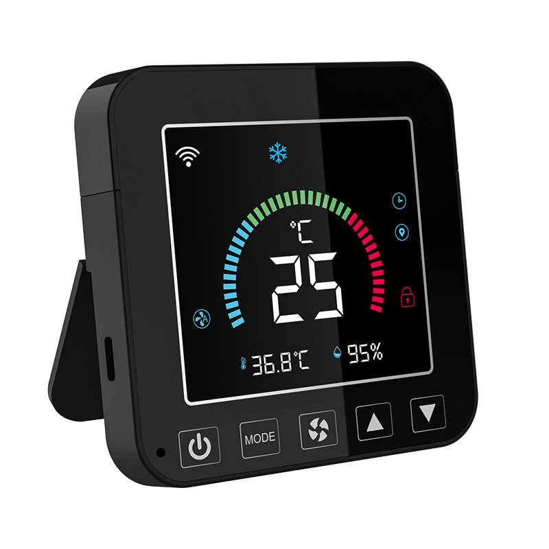 TuyaWiFi-controlador inteligente de temperatura y humedad, pantalla a color, pantalla infrarroja, controlador de temperatura