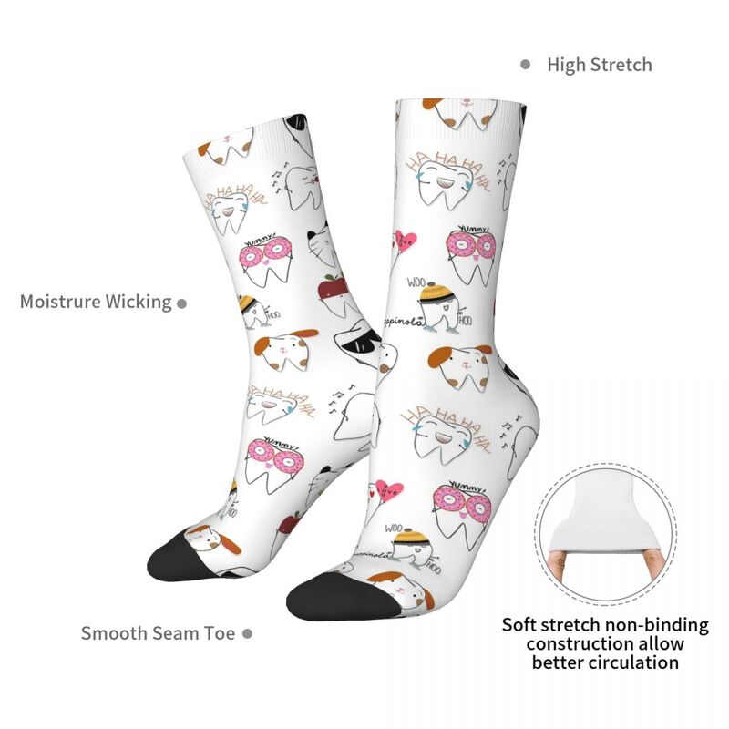 Mix-Molar Socks Harajuku Sweat Absorbing Stockings All Season Long Socks Accessories for Man's Woman's Gifts