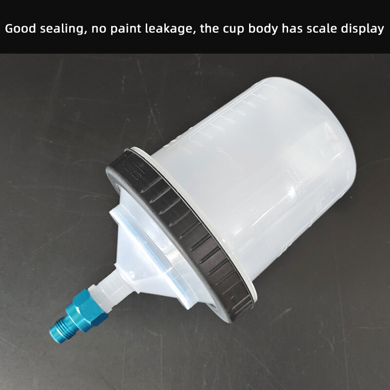 Einweg Einweg Spray Gun Oberen Topf 600ml Kapazität Geeignet Für PPG Wasser-Basierend Farbe Äußere Draht Zähne Universal adapter