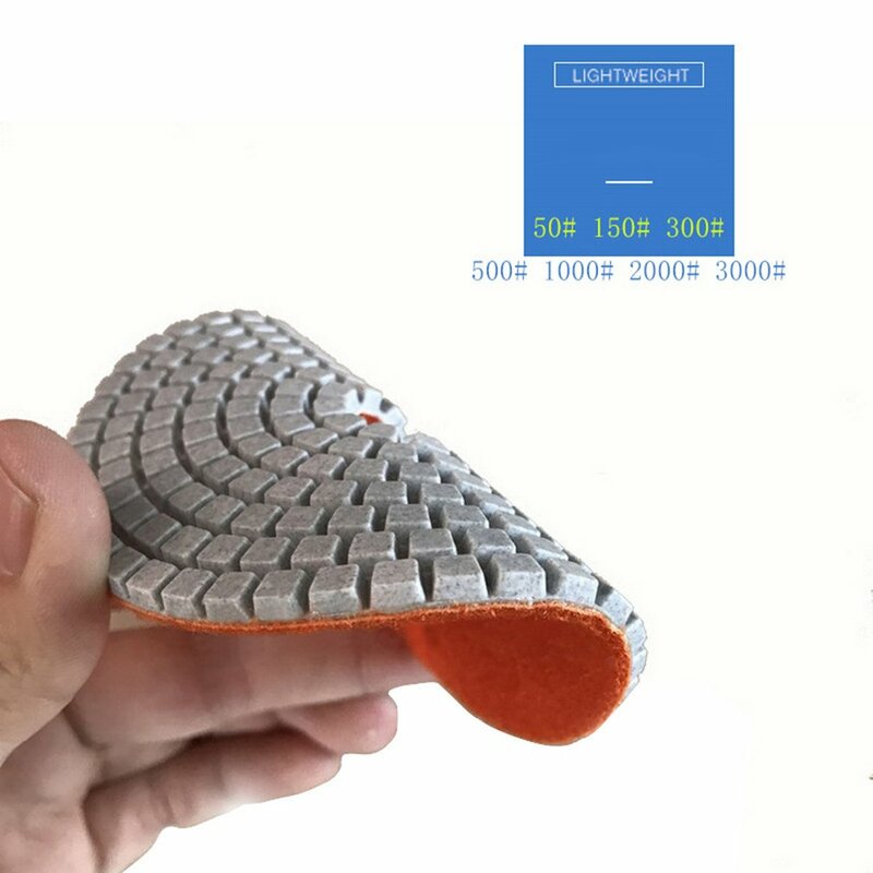 10 pçs diamante polimento almofadas kit 4 polegada 100mm molhado/seco para granito pedra concreto mármore polimento uso moagem discos conjunto