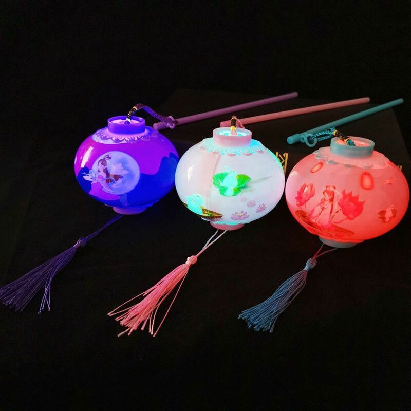 Lanterne de lapin illuminée faite à la main en papier chinois, pendentif bricolage, lumière de lune, lapin porte-bonheur, décoration de festival de la mi-automne