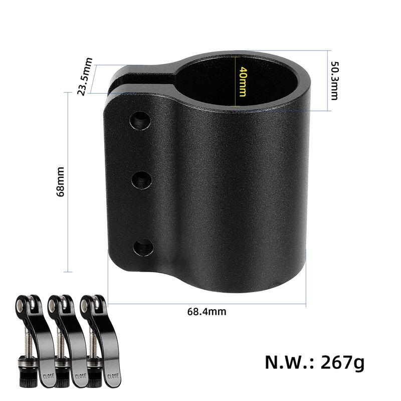 Electric Scooter Reinforced Locking Clamp Clip Lock Pole Extended Lock Clamp For Kaabo Mantis 10
