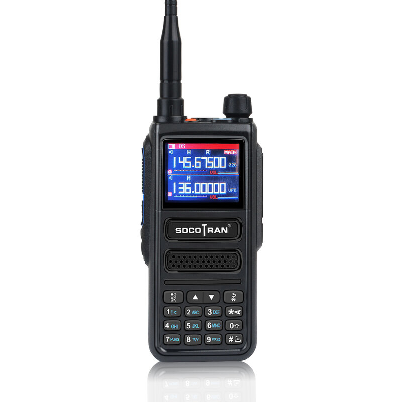 Socotran 10W FB-8810 amator dwukierunkowy nadajnik-odbiornik radiowy 6 pasm 256CH Dual PTT NOAA skaner lotniczy Walkie Talkie daleki zasięg