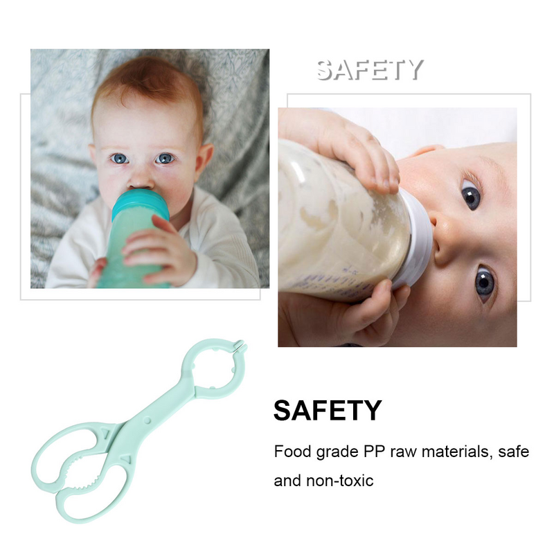 Clip de botella de alimentación desmontable, chupete de silicona Tong, abrazadera antideslizante, resistencia a altas temperaturas, bebé