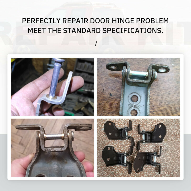 High Quality Car Door Hinge Pins Bushing Repair Assembly Kit Set for Nissan Navarra 1997-2005 D22 High Strength Corrosion-resist