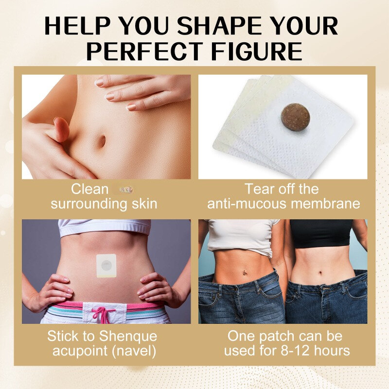 30Pcs Slimming Patch big belly Thigh Fast Burning Fat&Lose Weight Products Natural Herbs Navel Sticker Body Shaping Patches