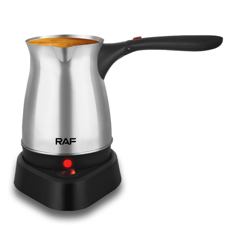 RAFTurkish-cafetera eléctrica de acero inoxidable con mango, tetera caliente para el hogar, 500ml