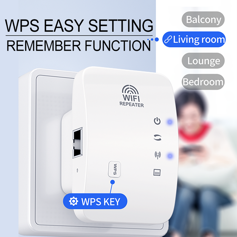 Lintratek 2.4GHz Wifi Repeater 300Mbps AP Mode Wifi Range Extender Long Range With WPS Function Wifi Extender Signal Booster