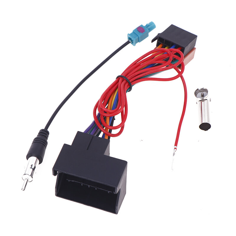 1 Set Auto DIY Accessories Car Stereo FM Audio ISO Wiring Harness Cable Radio Antenna Wire Adapte For 207 307 407 C3 C4