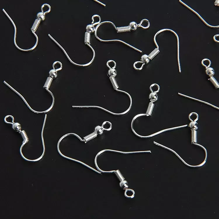 100/200pcs Stainless Steel Ear Hook Findings Clasps Hooks DIY Earring Supplies Accessories Earwire Jewelry for Making Parts