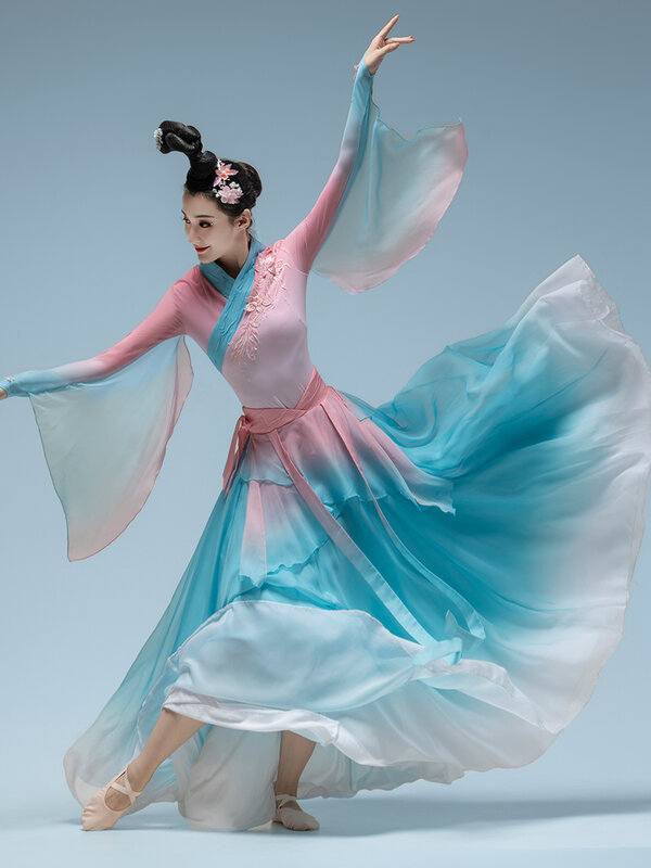 Nowy klasyczny kostium taneczny damski sukienka do tańca duża spódnica