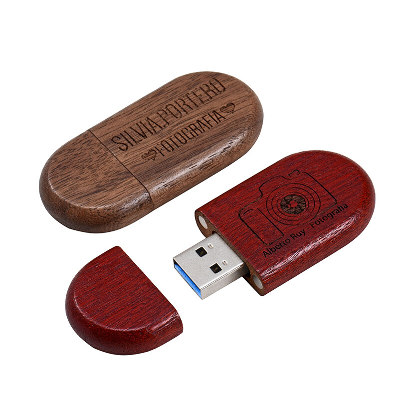 JASTER-caja de madera 3,0 + unidad Flash USB, memoria de alta velocidad de 64GB, 32GB, 16GB, disco U de 8GB y 4GB, regalo de boda