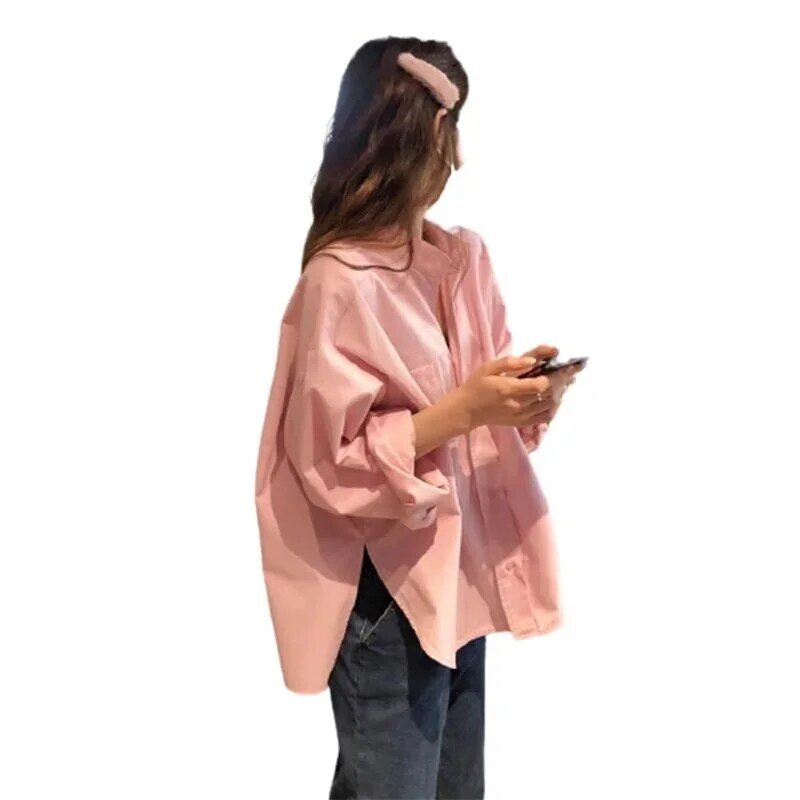Camisa de manga comprida com senso de design, roupa rosa pequena, novo estilo, 2200 60USD, Outono, 2023