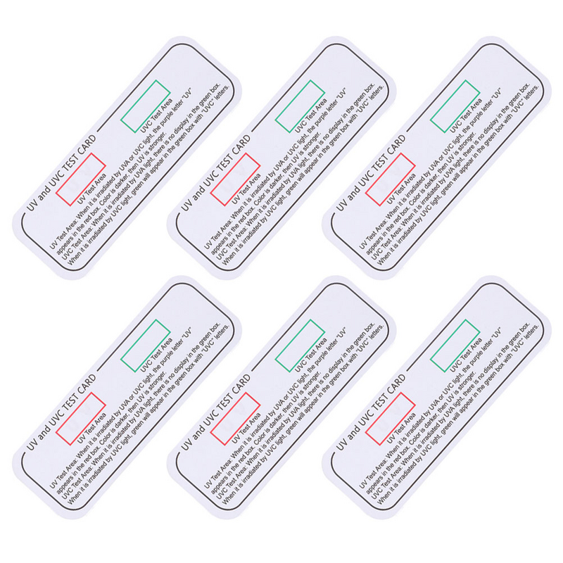 UV Test Bearded Dragon Accessories Indicator Cards Detection Stickers Uvc-uva Testing Strip