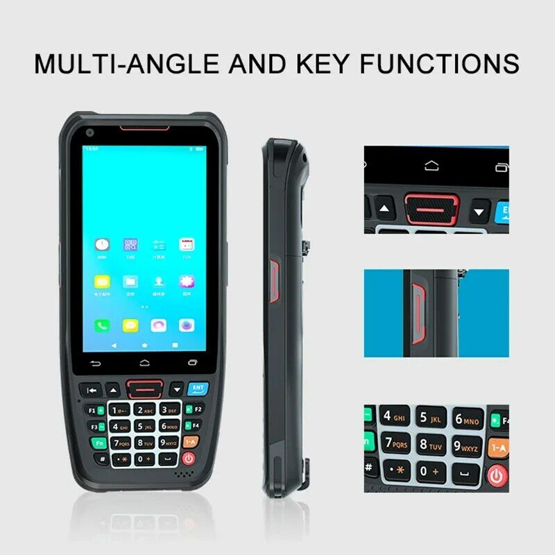 Déterminer Android 10 PDA 3G + 32G 4G GPS Bluetooth WiFi OJ Scanner de codes-barres robuste Restaurant Logistique Collecteur de données Terminal