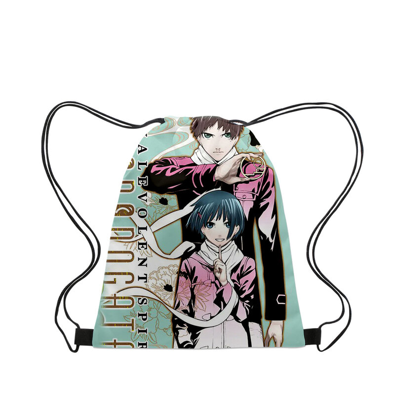 Mononogatari Anime 2023 nuove borse borsa con coulisse in tela di stoffa donna uomo borse per il tempo libero