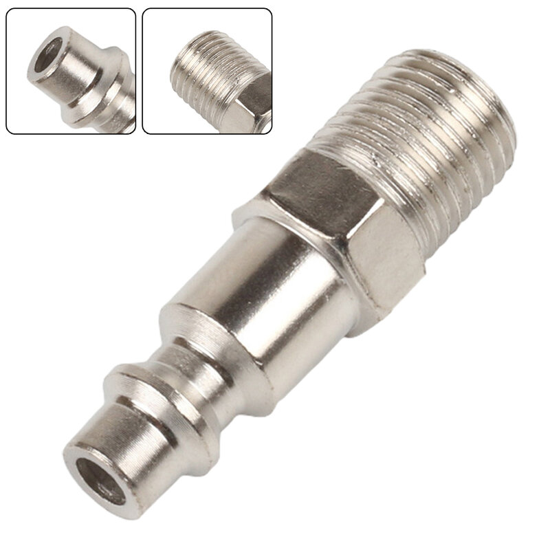 1pc High Pressure Tubing Quick Coupling Connector For Factory Facilities Car Maintenance Quick Male Thread Plug Adapter