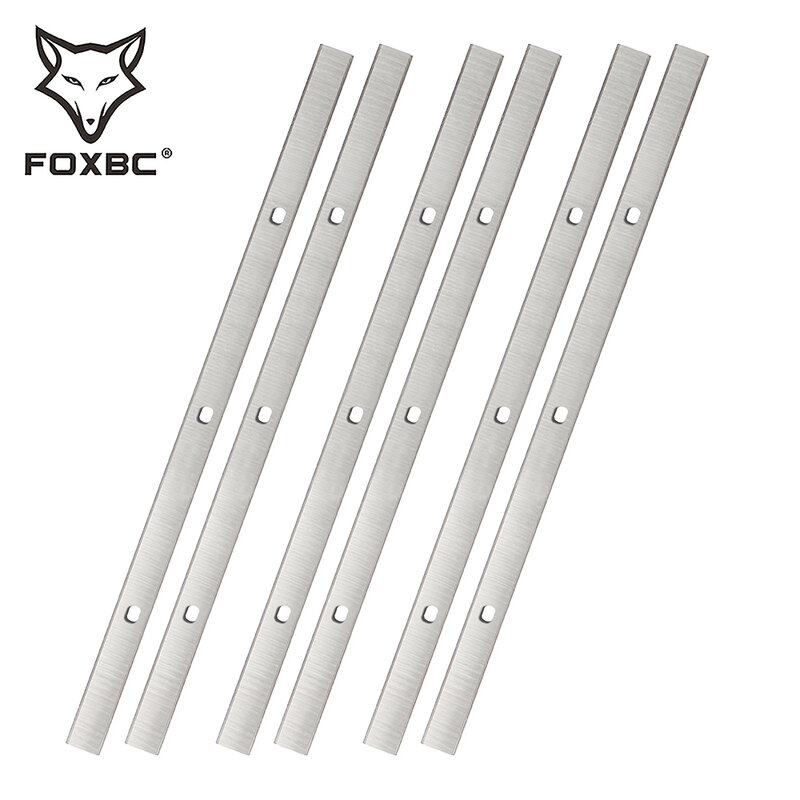 Foxbc 333x12x1.5mm plaina lâminas faca para metabo dh 330 dh316 plaina carpintaria machiney parte 6 peças