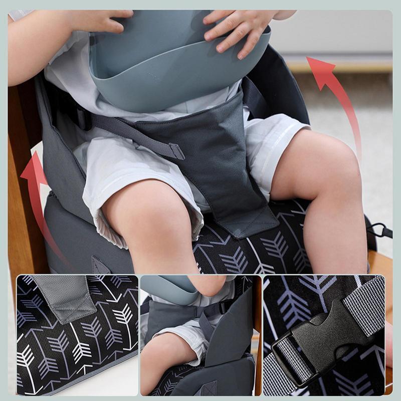 Bantal kursi Booster untuk kursi dapur, tikar pendukung keselamatan bayi dapat dilipat dengan sandaran lengan taman kantor lembut untuk makan di rumah