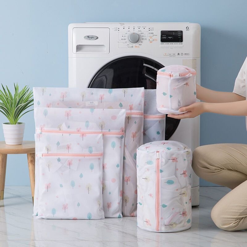 패턴 세탁 가방 재사용 가능한 세탁기 의류 관리 세탁 가방, 메쉬 그물 브래지어 양말 란제리, 속옷 세탁 보관 도구