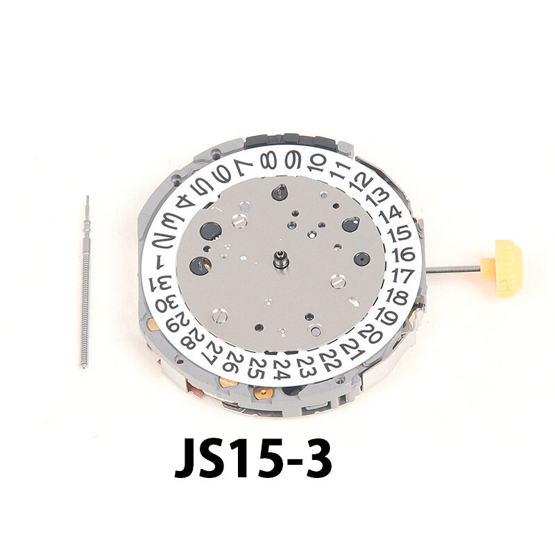 Miyota多機能クォーツムーブメント時計、日本の時計アクセサリー、オリジナル、js15、新しいバッテリーステムコア
