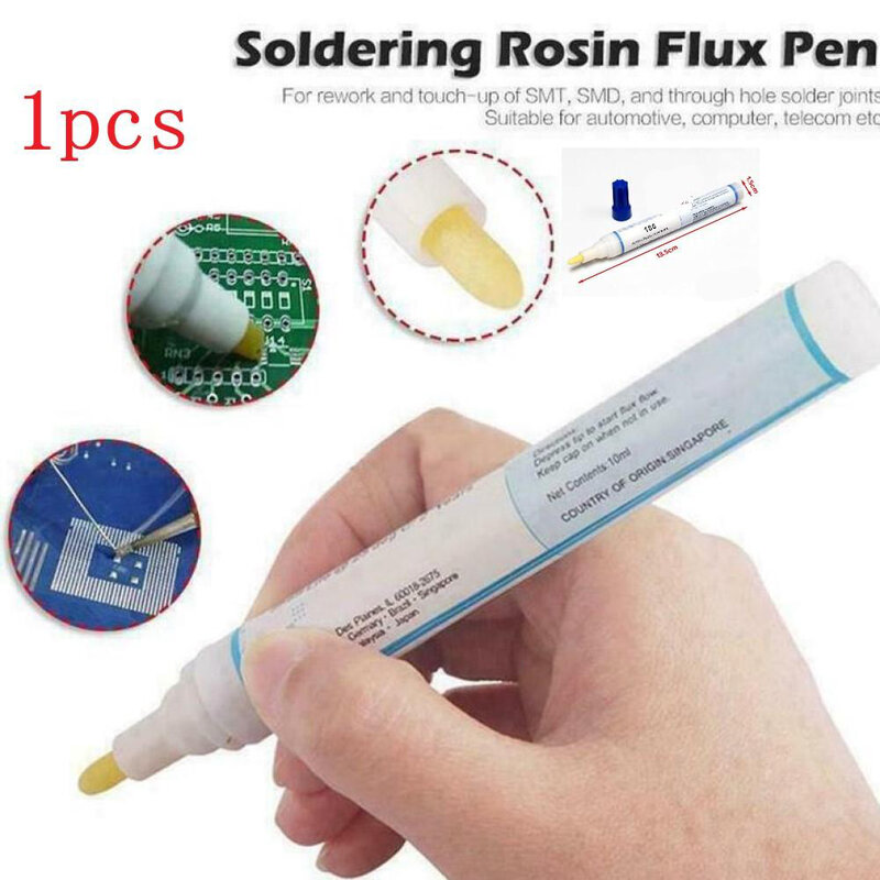 10ml KS-186 pena fluks tipe Rosin tanpa bersih komponen elektronik bebas timah fluks Solder PCB papan FPC SMT SMD