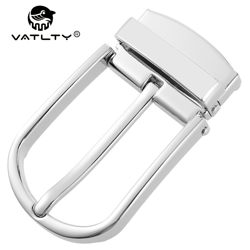 VATLTY-hebilla de cinturón de 35mm para hombre, cinturón de negocios de aleación de Zinc sólido duro, de cuero, 2022 Original