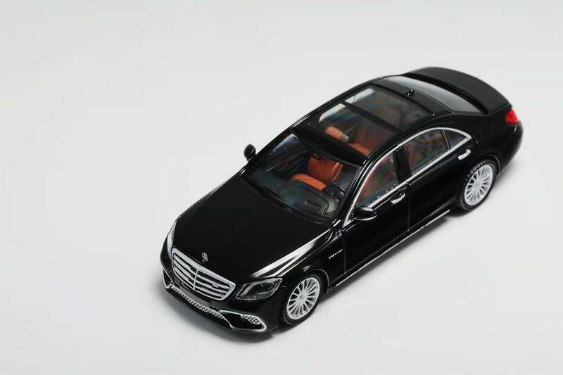 ** Предварительная заказ ** прекрасная модель 1:64 S65 W222 серебристо-черная Ограниченная Коллекция 999 литая модель автомобиля