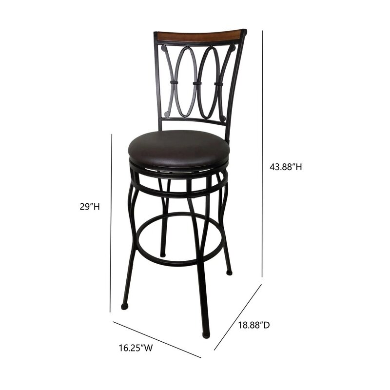 Барные стулья, регулируемый шарнирный барный стул 24 дюйма или 29 дюймов, бронзовые барные стулья с масляной резинкой