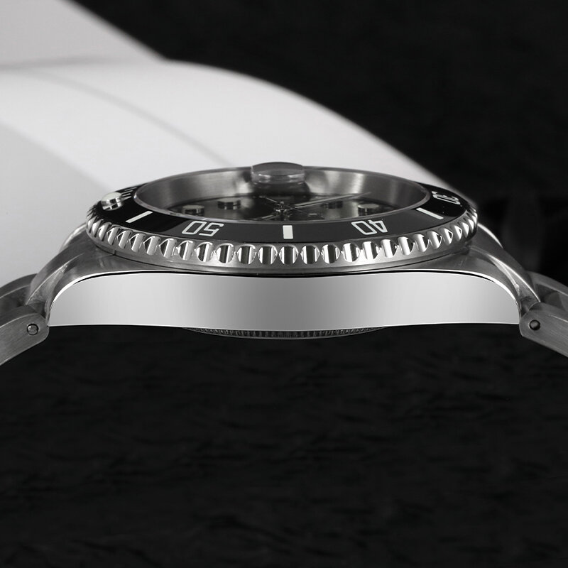 Watchfres jam tangan mekanis WD1680 NH35, arloji kristal safir gerakan otomatis 300m tahan air