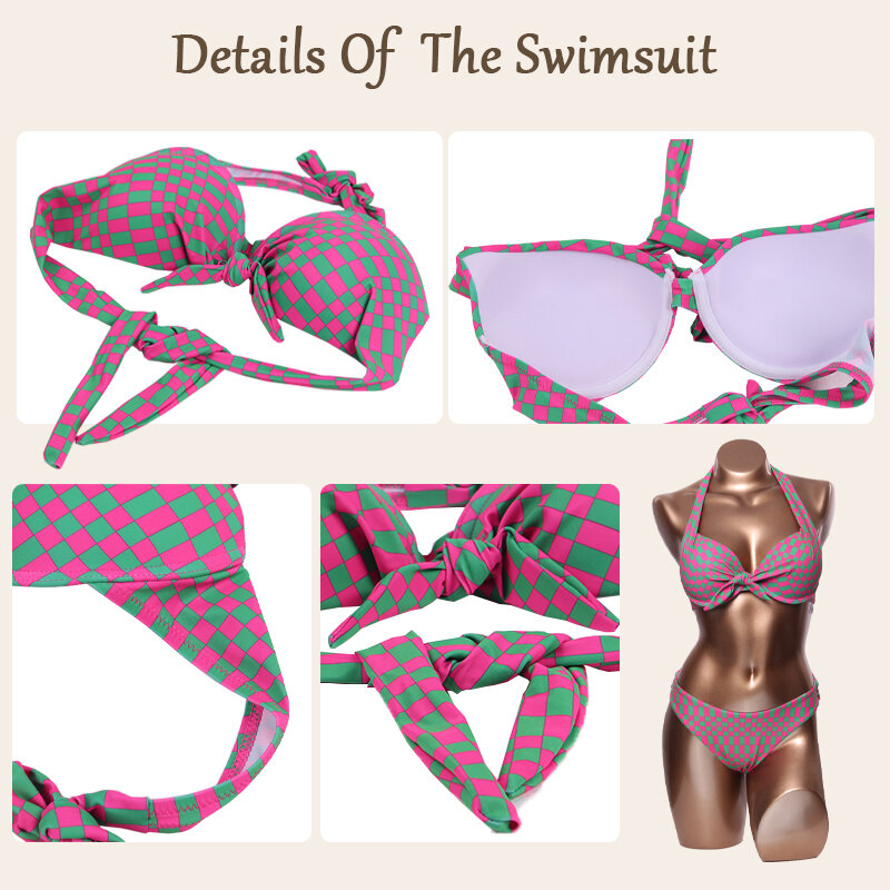 TATITIVS siateczkowy zestaw Bikini Push-Up damski seksowny dwuczęściowy strój kąpielowy brazylijski kostiumy kąpielowe własny węzeł strój kąpielowy Biquini