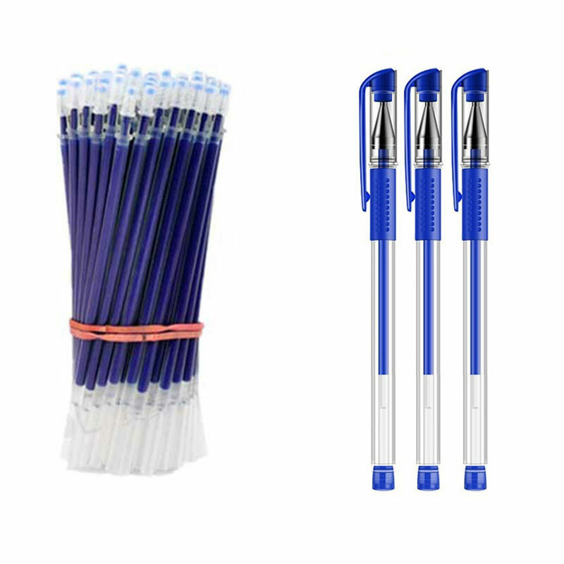 Stylo à bille gel standard européen, stylo à encre, fournitures de bureau, fournitures de bureau, bleu, noir, rouge, 0.5mm, 23 pièces par lot