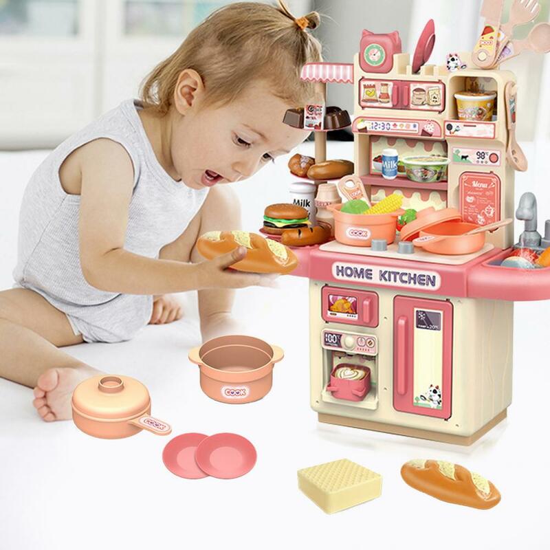 프리미엄 인터랙티브 주방 요리 가상 놀이 장난감, 남아용 장난감, 어린이 주방 놀이 세트, 하우스 장난감, 32 개/세트