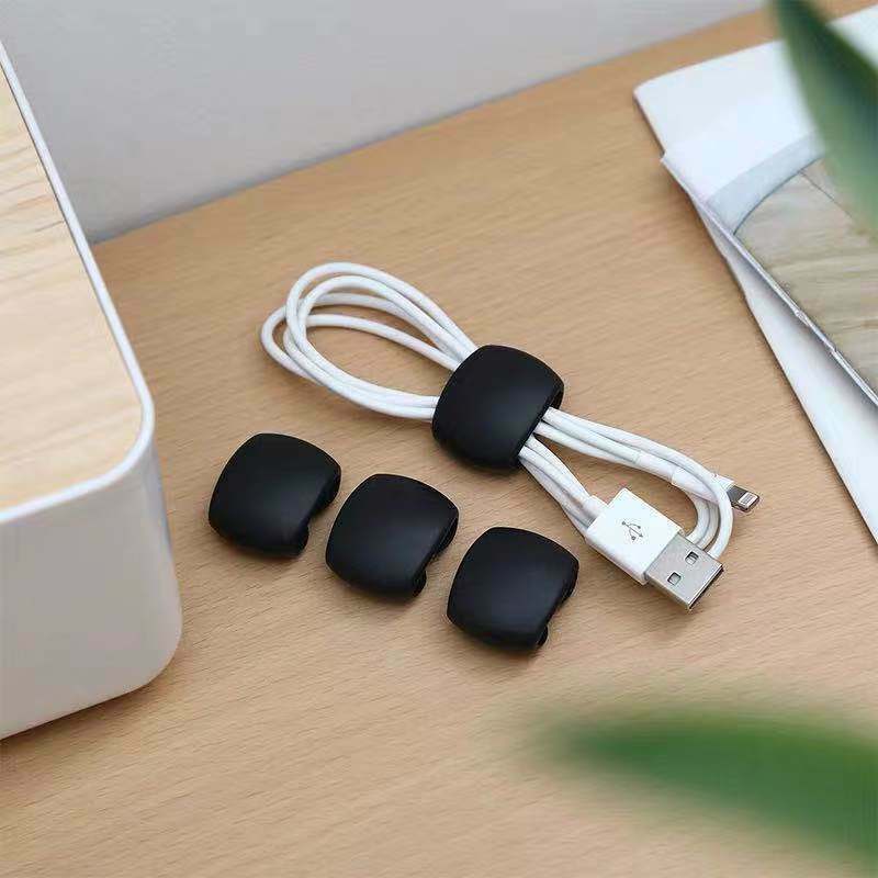USB Cable Organizer Clips Effortlessly Organize Manage Your Cables Mouse Headphone Holder Wire Durable Silicone