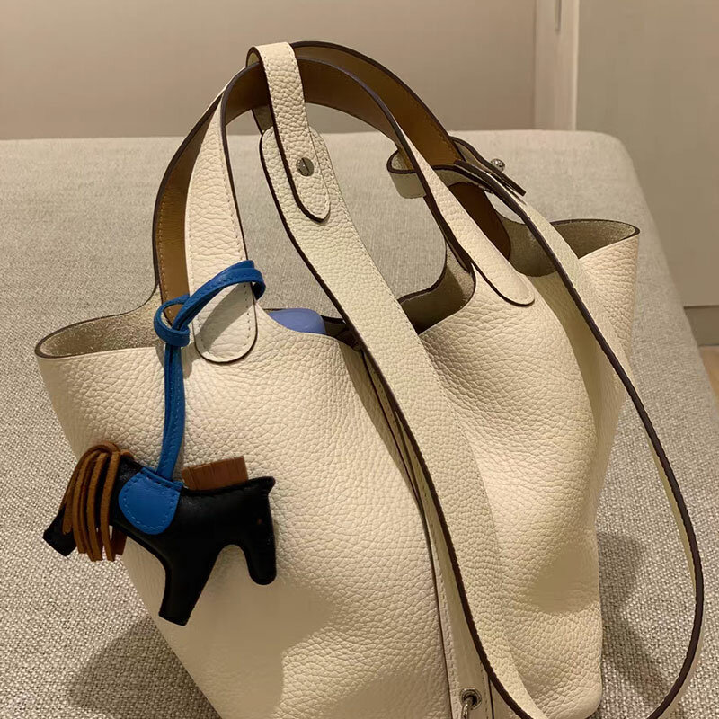 TINBERON Shoulder Strap For Bag Handbag Bucket Bag Strap Transform Underarm Bag Accessories Real Leather Elephant Gray Bag Strap