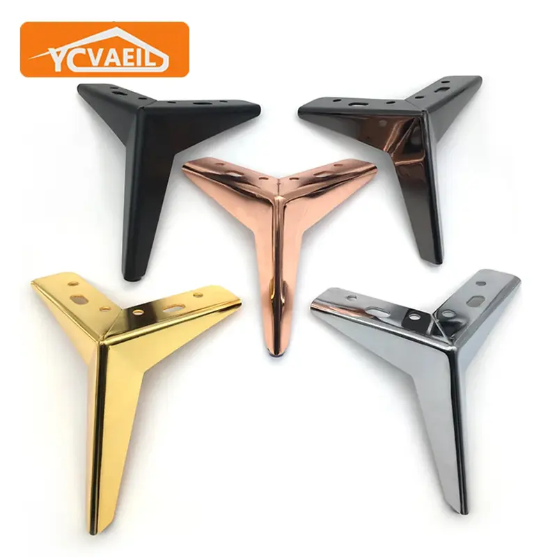 4pcs Table Legs for Furniture Metal Thicken Height 10/13/15/17cm Bathroom Cabinets Bed TV Dresser Sofa Chair Foot Furniture Feet