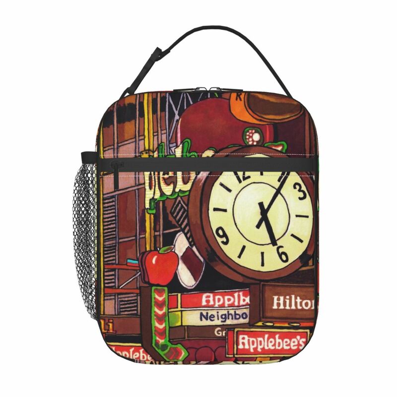 Times Square Insulated Lunch Bag Holiday Durable Office Birthday Gift