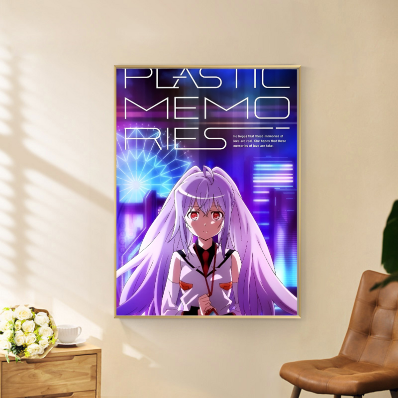 Plastic Memories Classic Anime Poster Waterproof Paper Sticker Coffee House Bar Room Wall Decor