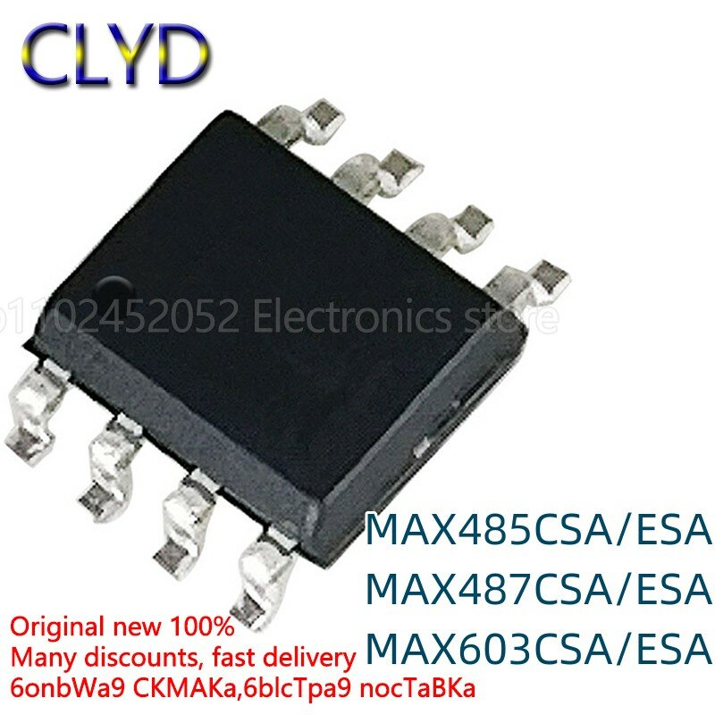 1 pz/lotto nuovo e originale chip ricetrasmettitore MAX485 487 603CSA ESA SOP-8