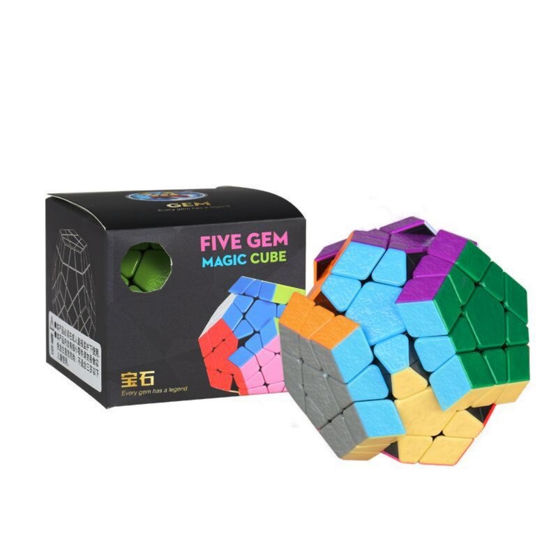 Shengshou Megaminxeds 매직 큐브 스피드 퍼즐 큐브 스티커, 스트레스 방지 장난감, 전문 12 면 큐브, 어린이 선물